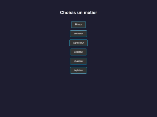 metiers screenshot
