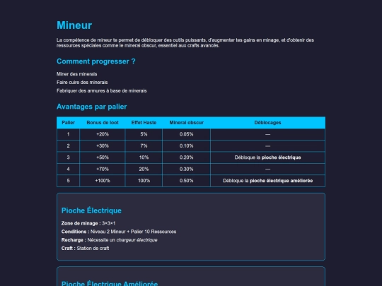 mineur screenshot