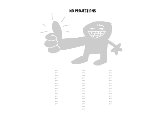 noprojections screenshot
