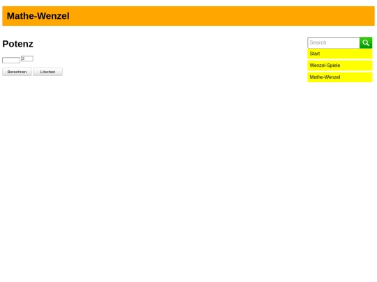 mathe/potenz screenshot