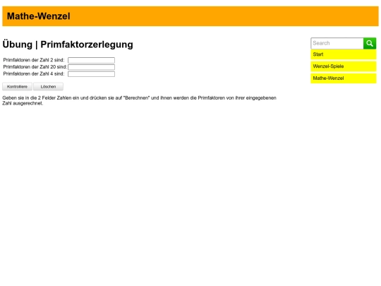 mathe/ubungen/primfaktoren screenshot