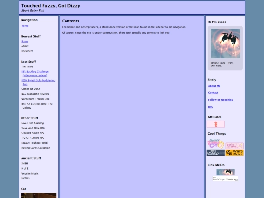 static/contents screenshot