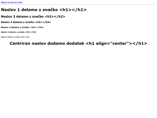 naslovi screenshot