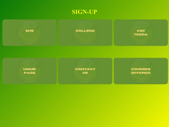 signup screenshot