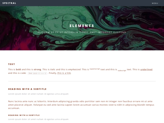 4 Plantilla (web Spectral)/elements screenshot