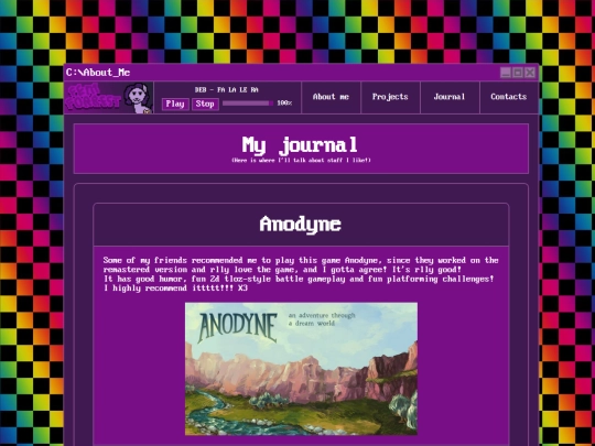 journal screenshot
