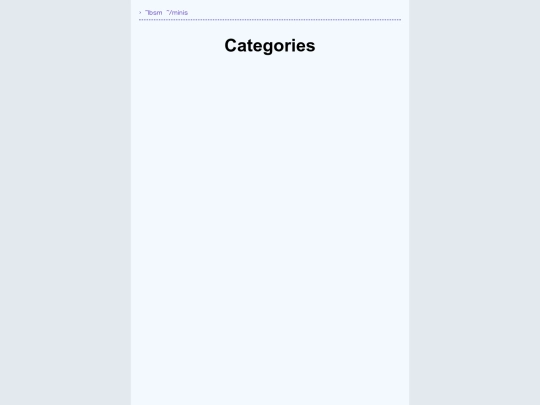categories screenshot