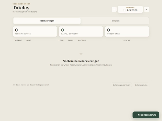 Tafeley screenshot