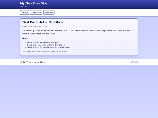 blog/first-post screenshot