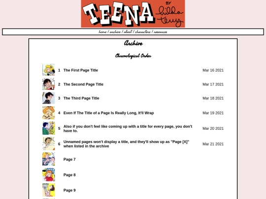 archive screenshot