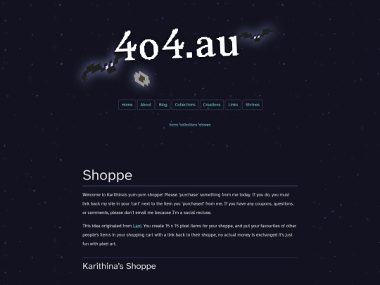 collections/shoppe screenshot