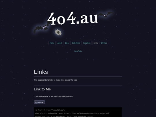 links screenshot