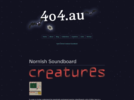 shrines/creatures/soundboard screenshot
