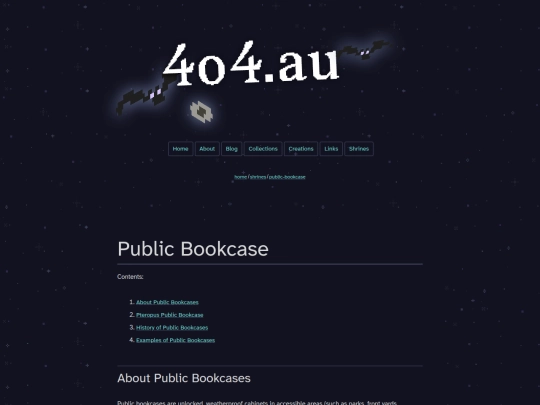 shrines/public-bookcase screenshot