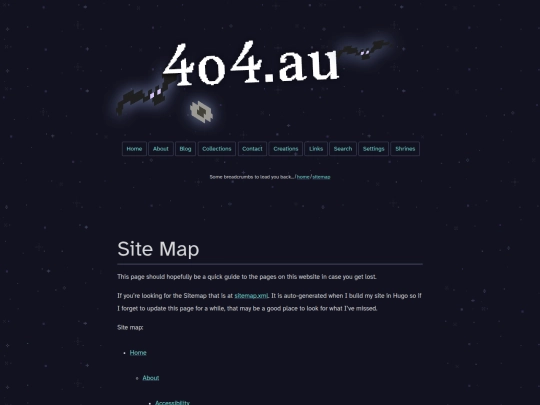 sitemap screenshot