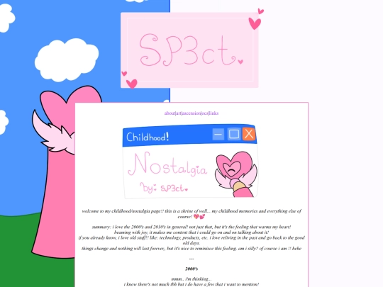 affections/nostalgia screenshot