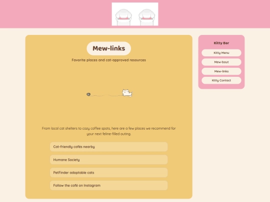 links screenshot