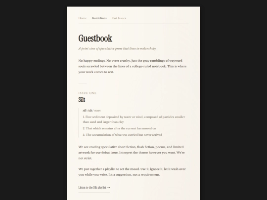 guidelines screenshot