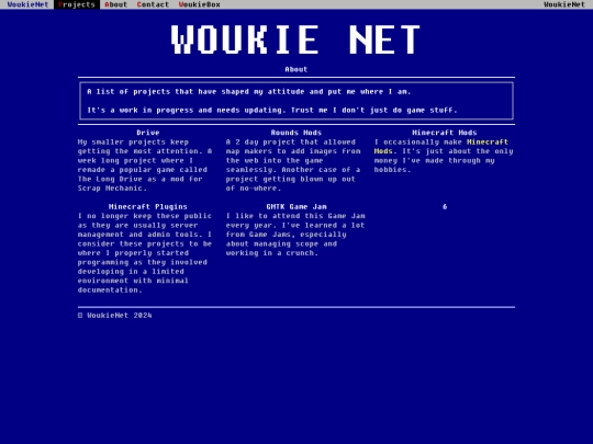 projects screenshot