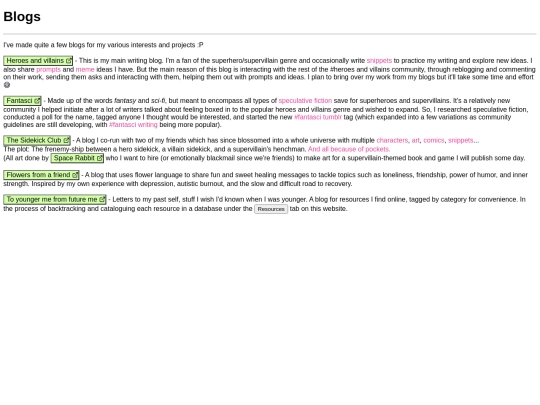 blogs screenshot