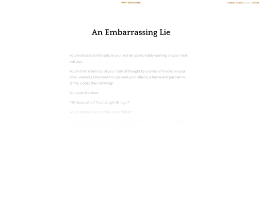 games/An Embarrassing Lie screenshot
