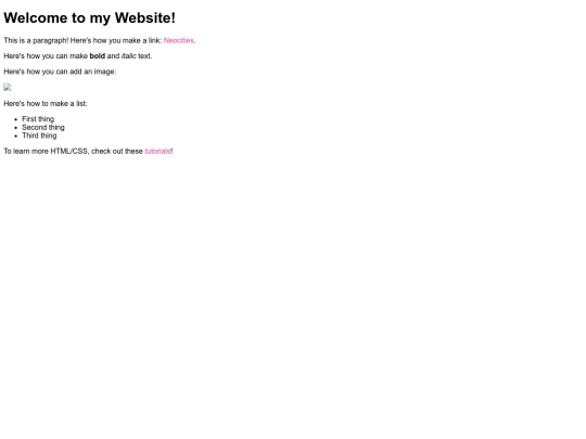 links screenshot