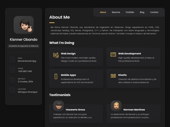 simple-portfolio screenshot