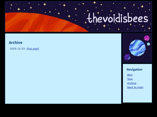 blog/archive screenshot