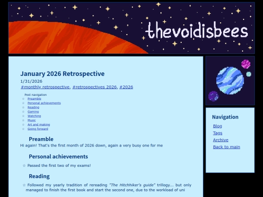blog/posts/2026-01-31-January-retrospective screenshot