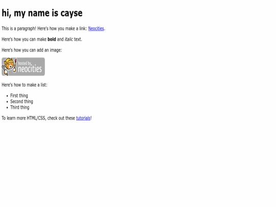 index screenshot