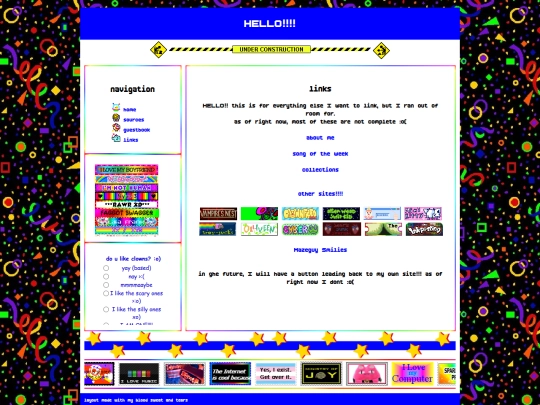 links screenshot