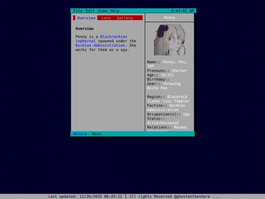 chars/penny screenshot