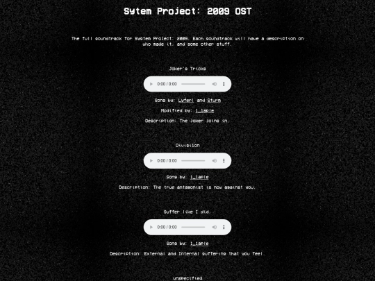 systemsoundtrack screenshot
