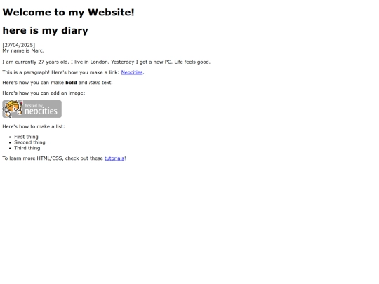 index screenshot
