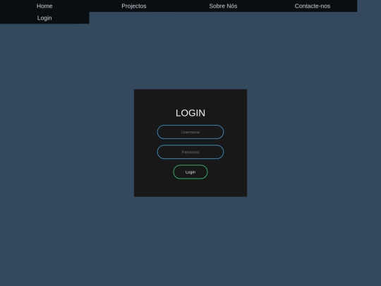 Login screenshot