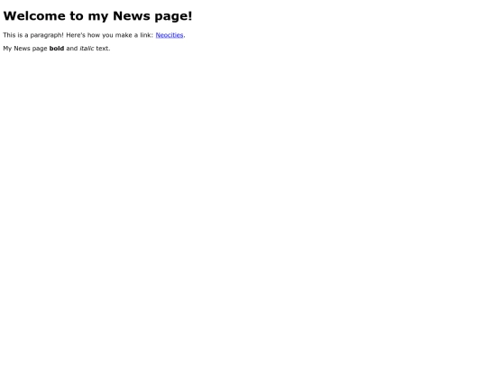 News screenshot