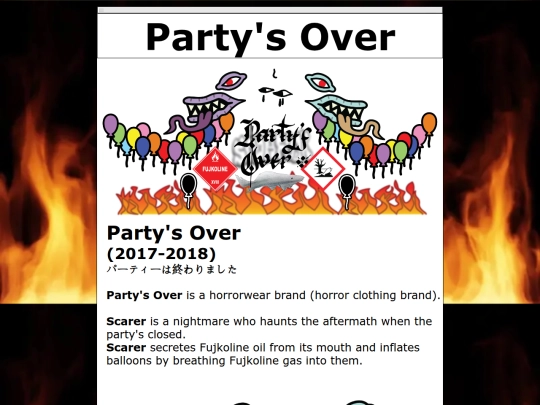 clothing/partysover screenshot