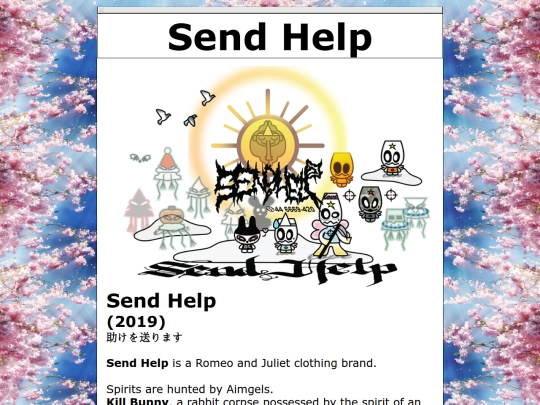clothing/sendhelp screenshot