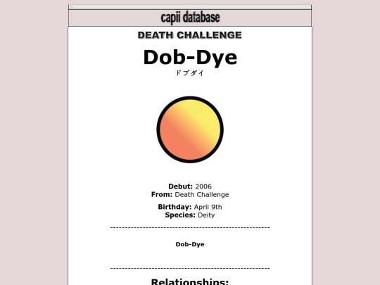 database/2006/dobdye screenshot