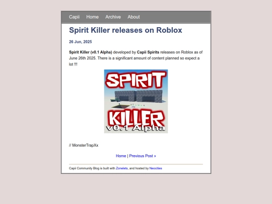 posts/2025-06-26-Spirit-Killer-Release screenshot