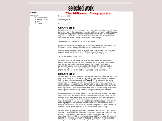 selected_work/themilkman/themilkman screenshot