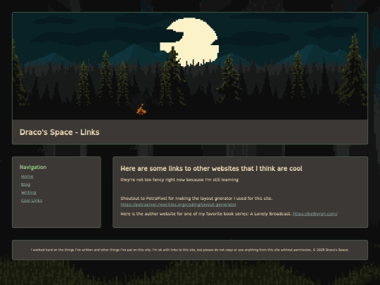 links screenshot