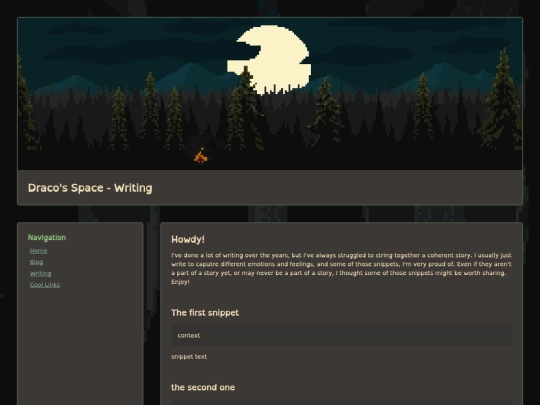 writing screenshot