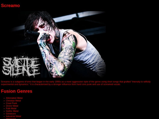 screamo screenshot