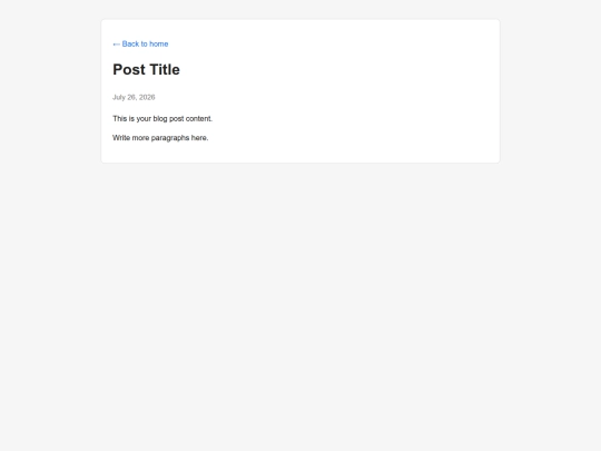 blog-template screenshot