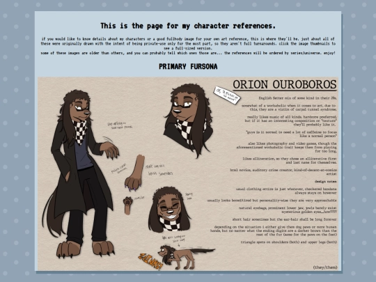 CharRefs/characterrefs screenshot