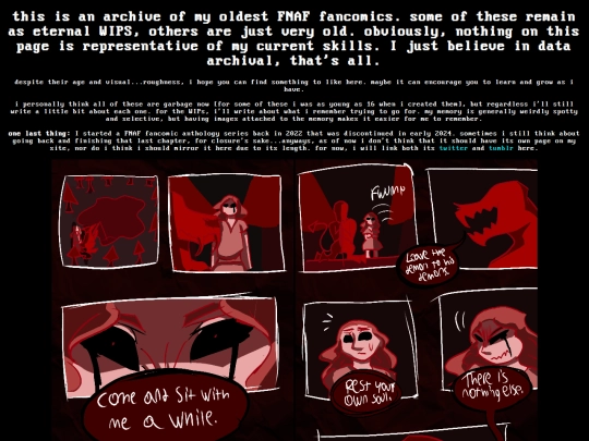 FNAFcomicsarchive screenshot