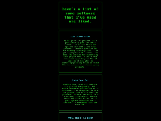 softwarerecs screenshot