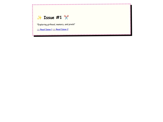 Zine/zindex screenshot