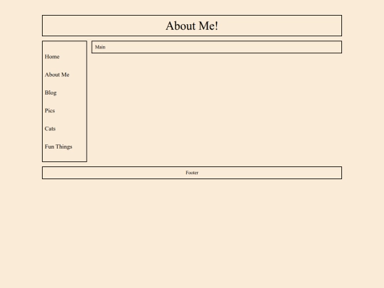 About Me screenshot